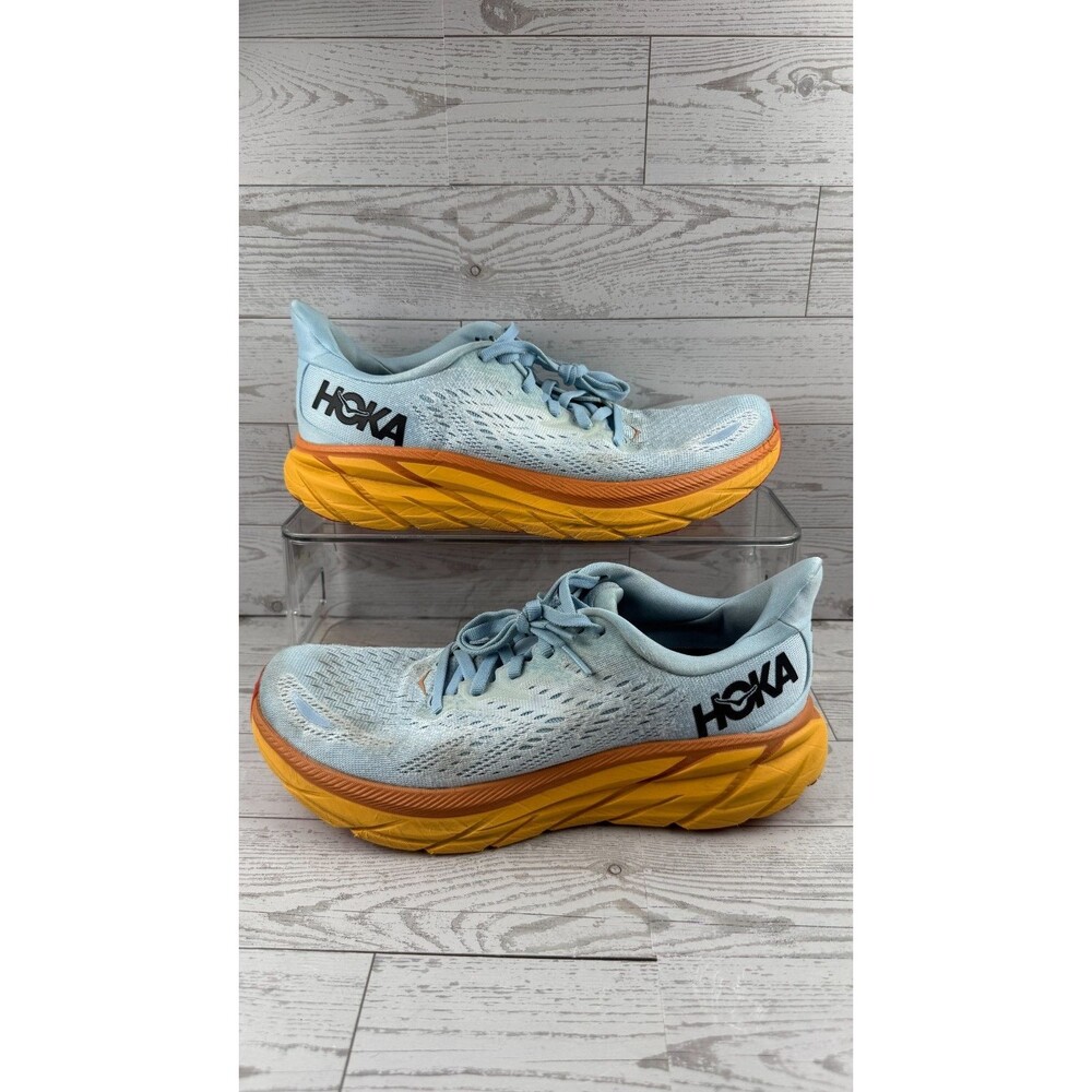 Hoka One One Clifton 8 1119394-SSIF Blue 8.5B Womens Sneakers Running Shoes #936